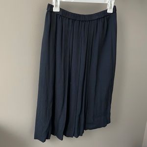 Madewell Crepe Midi Skirt / SMALL / TRUE BLACK